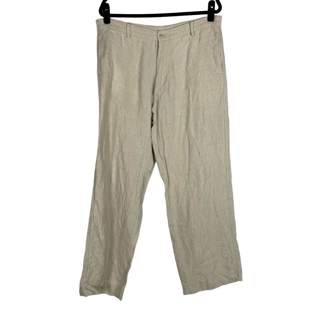 Vintage Island Jupiter 100%‎ Linen High Rise Trouser - Mens 36